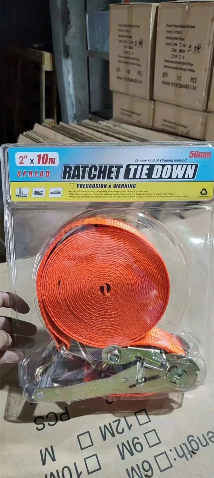 cargo lashing ratchet tensioner Tie Down Ratchet Strap Ratchet Lashing Belt Strap For Webbing Cargo With Handle