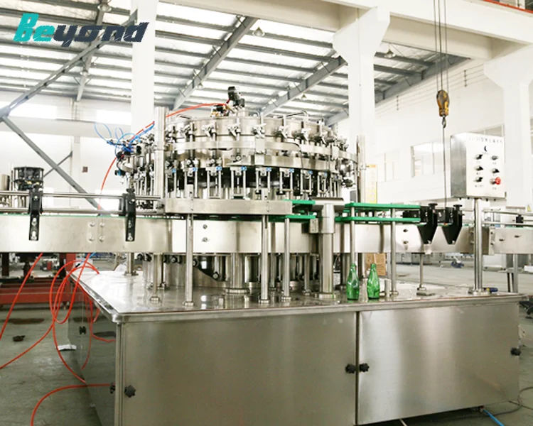 3 in 1 automatic glass bottle vodka wisky beer alcohol filling machine/manufacturing plant/production line