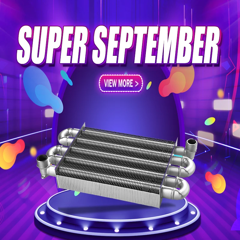 Best Export Seller double tube wall mount gas boiler Heat exchanger  copper heat exchanger