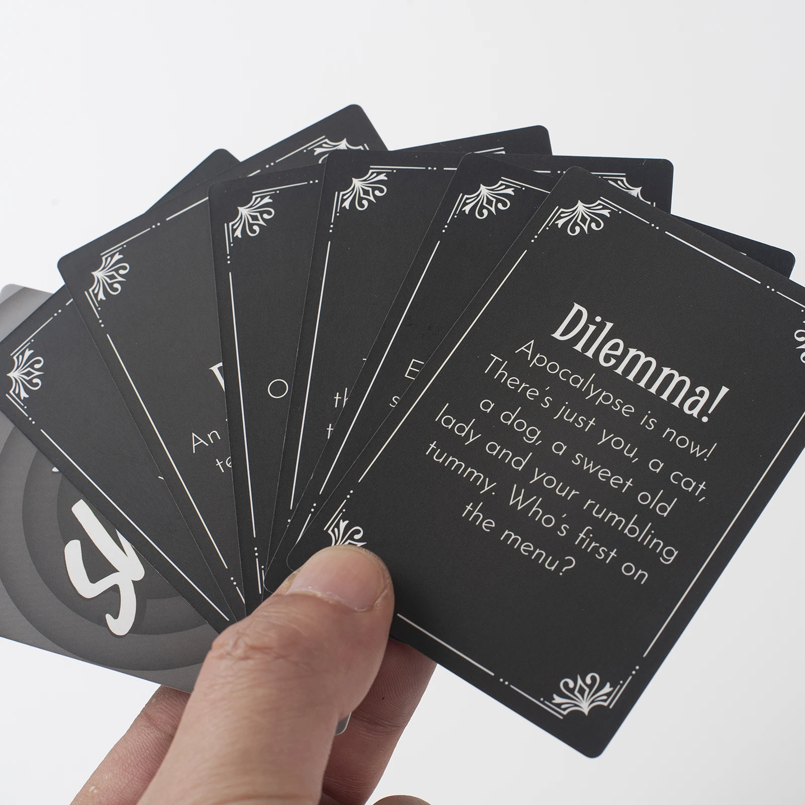 OEM Custom Design Art Paper CMYK Printing Adult Card Games With Lid-bottom Rigid Box