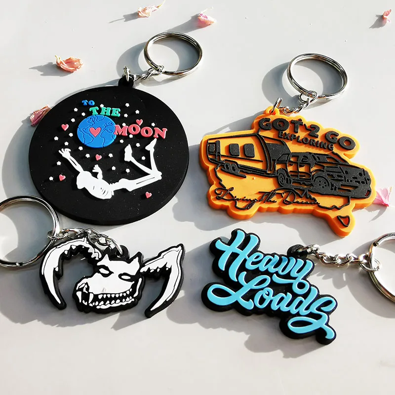 PVC Key Chain Manufacturer Wholesale Cheap Custom 2D 3D Silicon Rubber Soft PVC Keychain