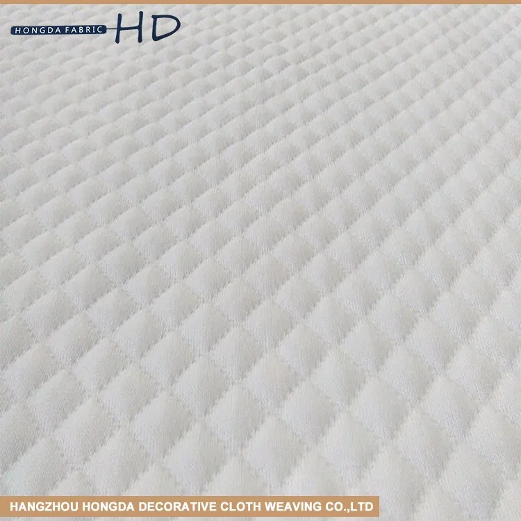 Fashion china wholesale flame retardant memory breathable knitted jacquard air layer mattress ticking fabric