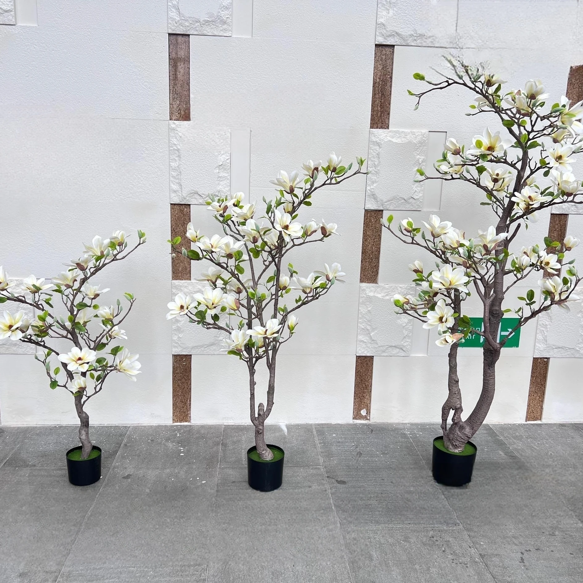 F85 Simulation Magnolia Tree Indoor And Outdoor Decoration Decoration Magnolia Wedding Hotel Shopping Mall Exhibition Hall