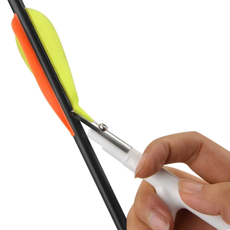 Archery Feather Scraper Wood Carbon Arrow Clean Arrow Feather Removal Tool Shaving Device Bow Arrow Shooting Hunting Accessories