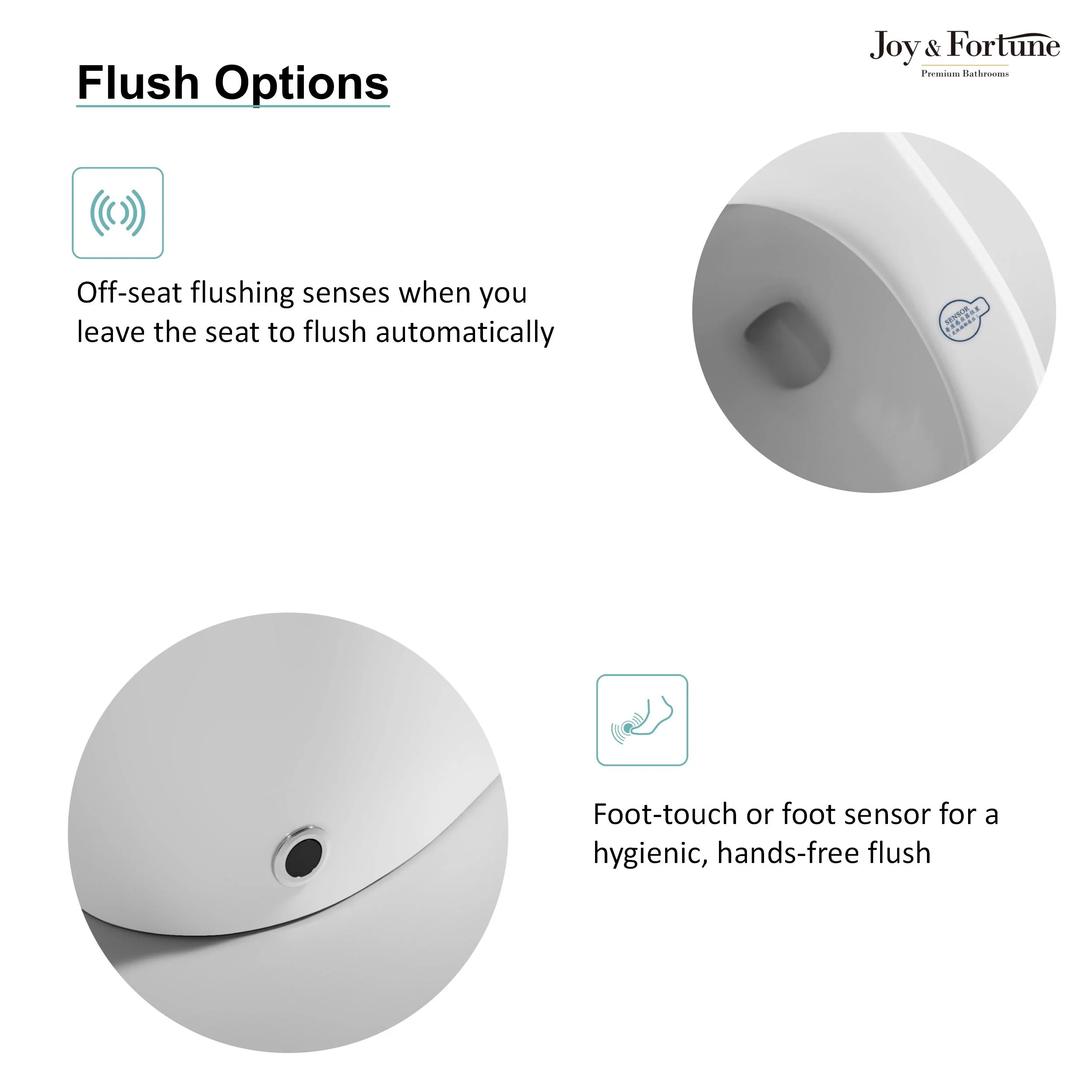 Automatic fulsh one piece egg shaped with siphon automatic intelligent toilet ceramic smart white color foot flush wc