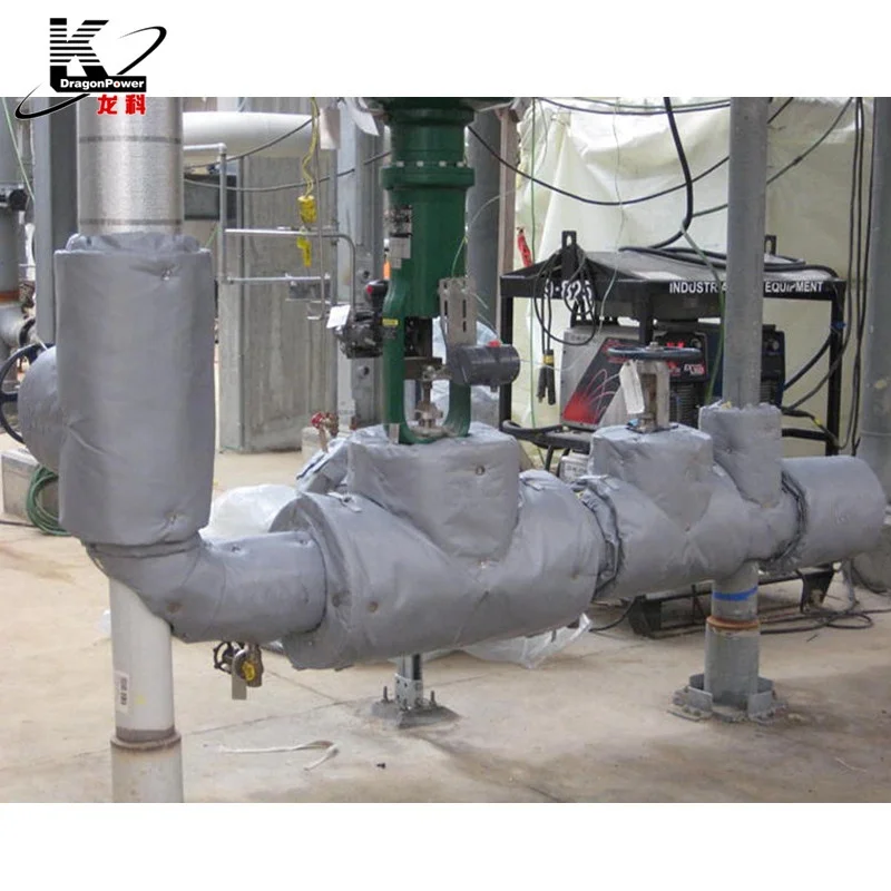 Fiberglass Removable Pipe Thermal Insulation Jacket Covers