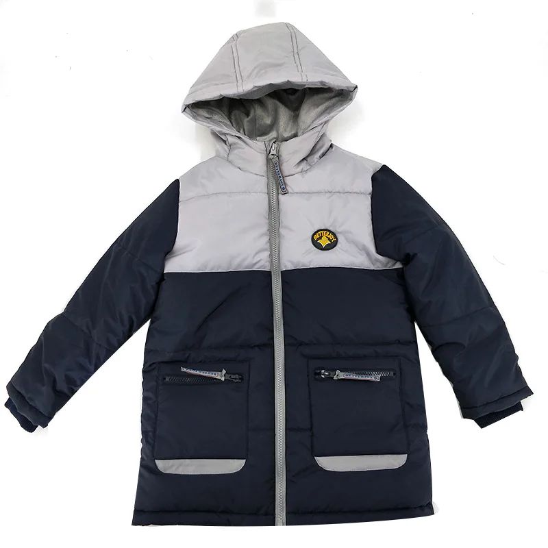 
Hot design boys puffy crop kids hooded padded down jackets for winter 