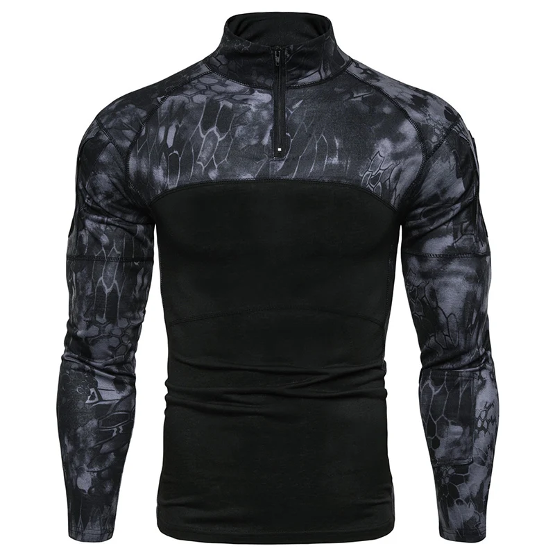 Camouflage Tactical  Long Tactical Style Dress Shirt Type Shirts Black Tactical Uniform