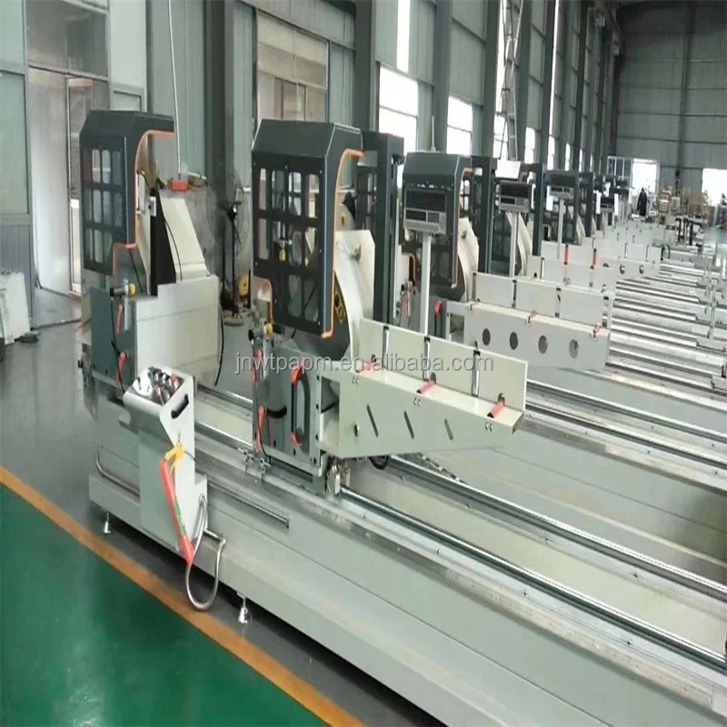 Good quality aluminium window manufacturer wall saw digital display double head metal cutting machinery miter saw for aluminum