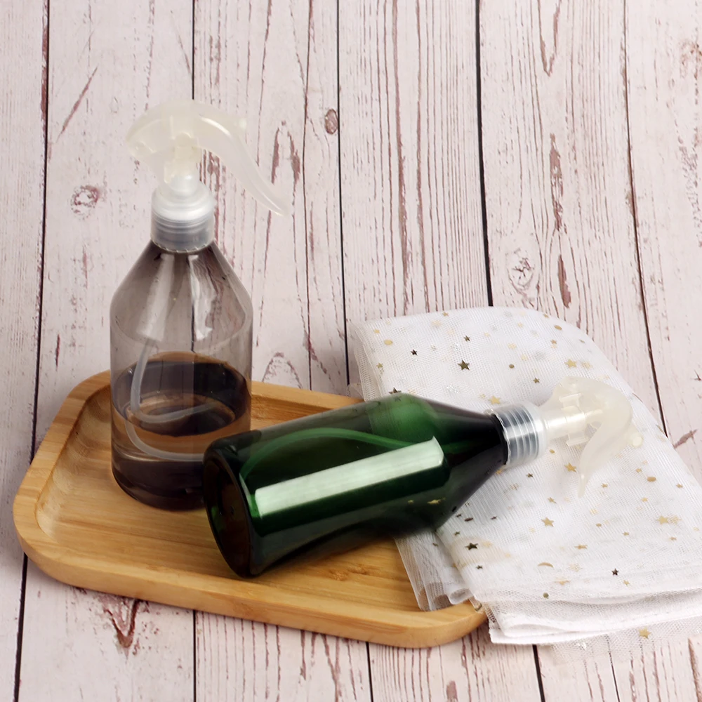 300ml mouse spray gun bottle fine mist hand button gardening watering pot cosmetics alcohol plastic bottle