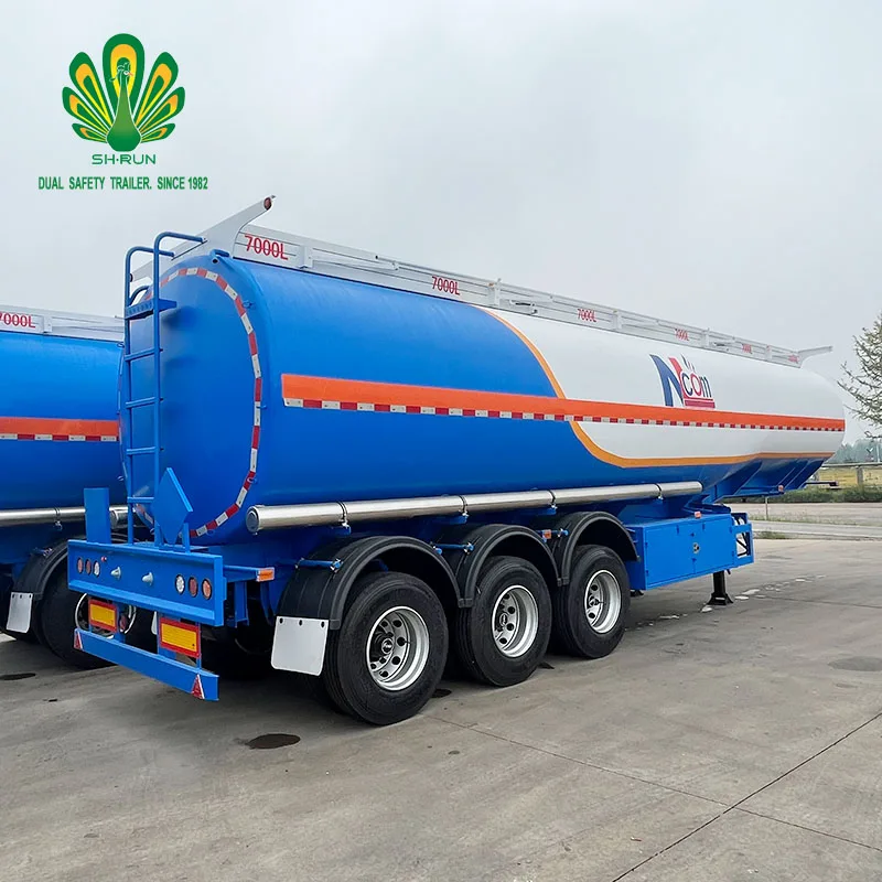 China Trailer Manufacturing High Capacity Oil Tanker Fuel Tanks Trailer for South Africa with pump for sale