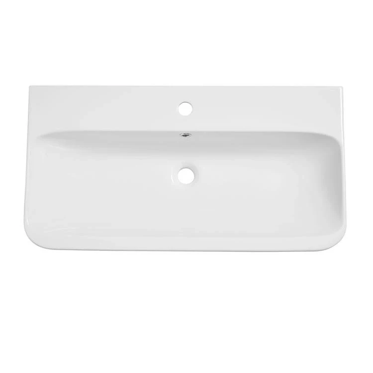 Modern white bathroom ceramic cabinet art basin custom ceramic vanity wash basin