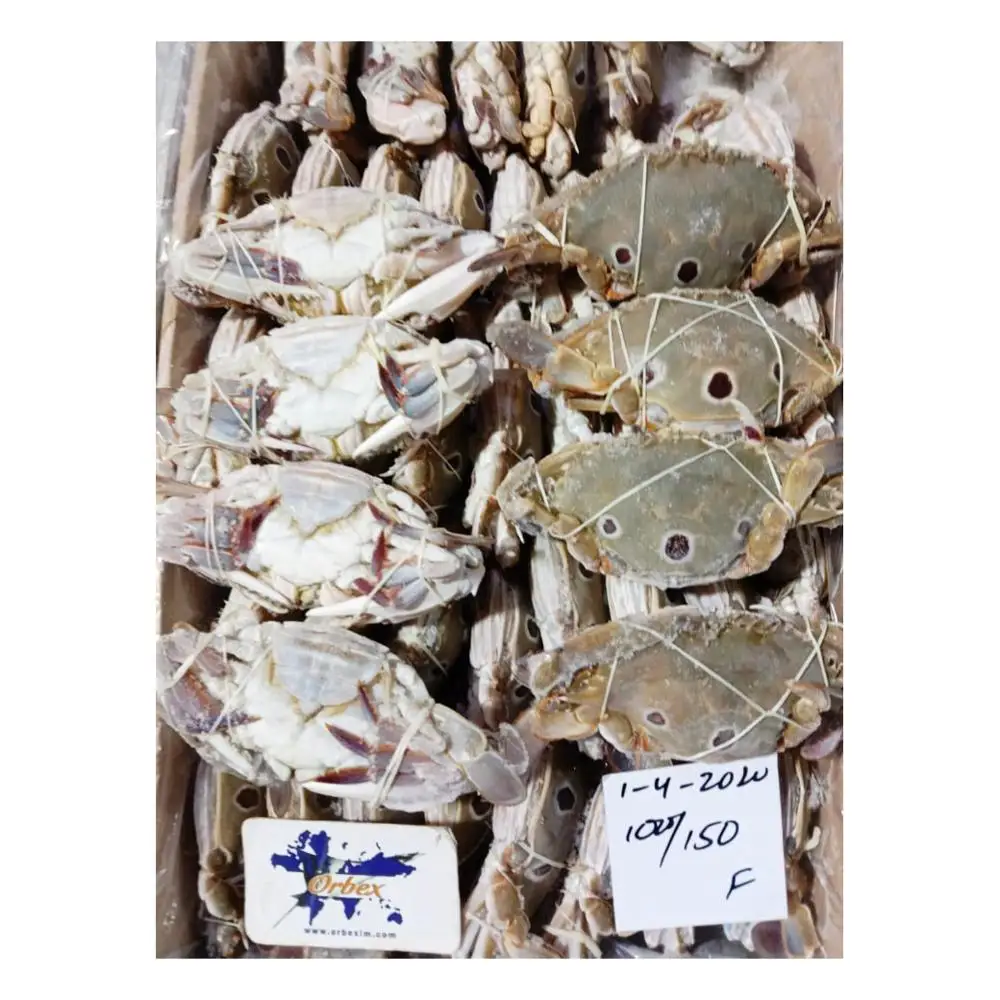 Замороженные три пятнистых краба (доступны разные размеры)