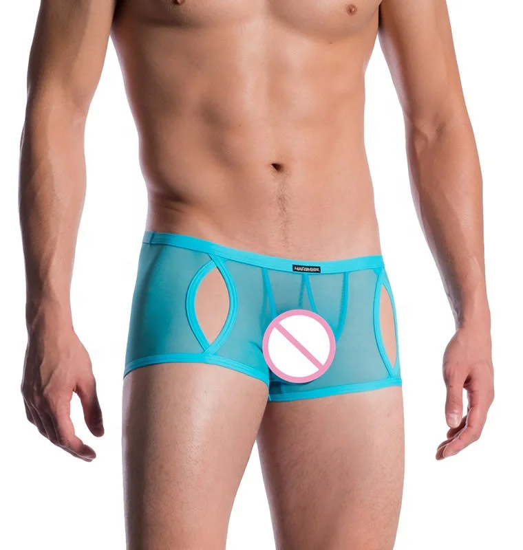 
Custom hot pants and micro pants in neon pink large eyes men boxer briefs shorts 
