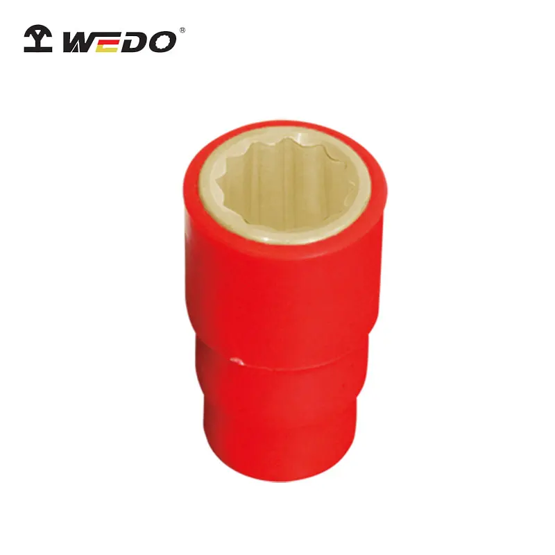 WEDO Brand 8mm 32mm Insulated Injection AC 1000V VDE Certificate Beryllium Copper  3/8' Non Sparking Sockets