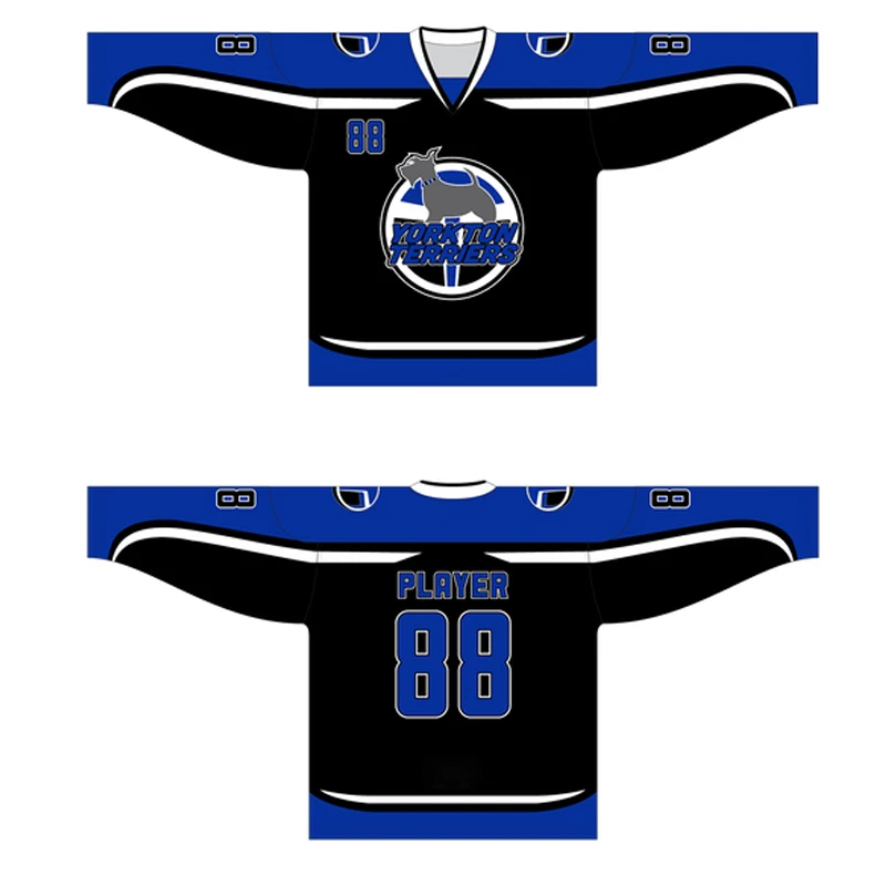 High quality wholesale long sleeve youth reversible training practice blank sublimation custom ice hockey jersey made in china