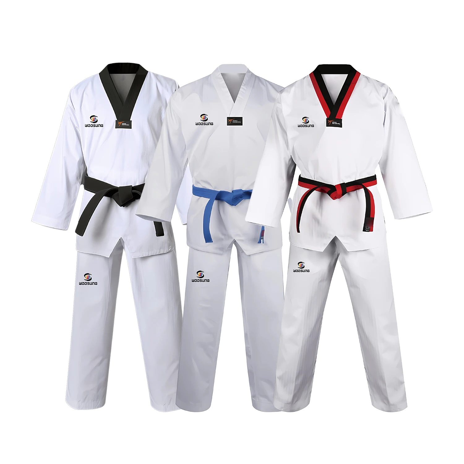 Sample Free Shipping Wholesale Woosung Breathable Comfortable Martial Arts Uniform Taekwondo Dobok Uniform