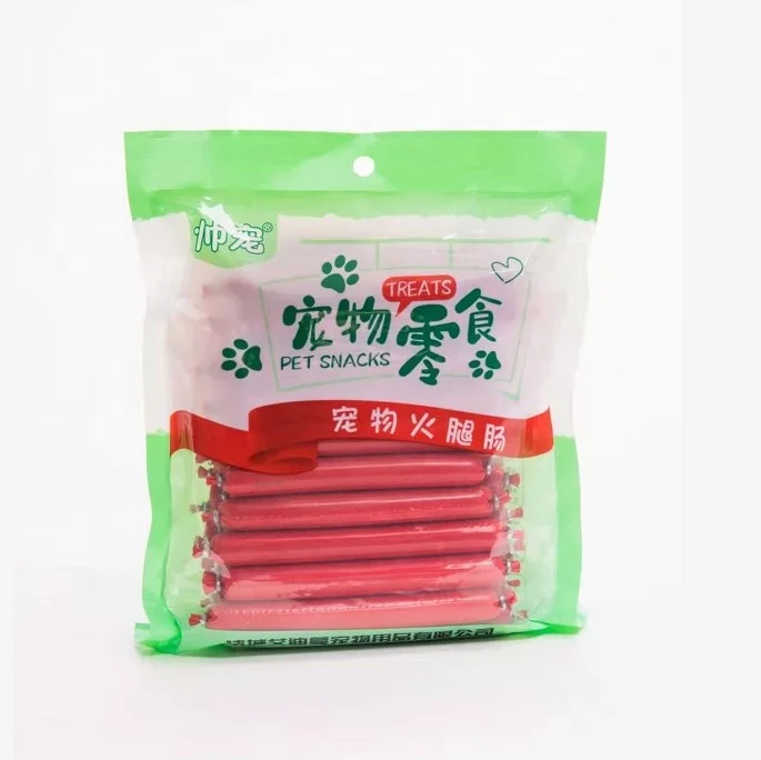 beef sausage dog and cat treat snack reward dog food pet ham sausage