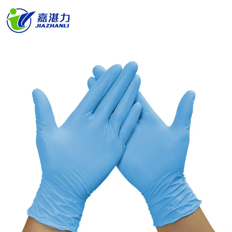 OEM Blue Color Examination Powder Free Disposable Nitrile Glove