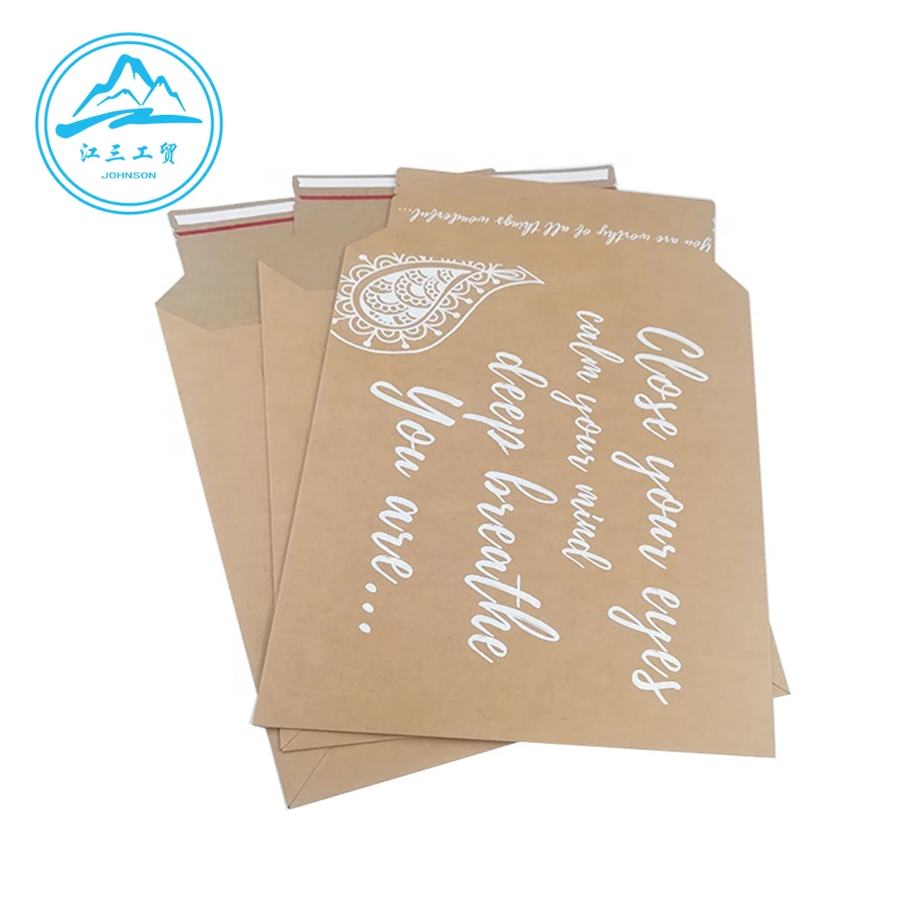 A3 A4 A5 custom-made brown cheap kraft paper envelope for gifts clothing packaging photo envelopes
