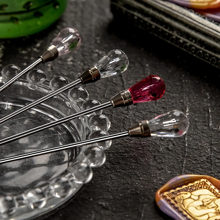 Wax Seal Stamp Mixing Rod Sealing Wax Stamp Tool Accessories Tweezers Notes Mixing Rod Wax Burning Mixing Spoon