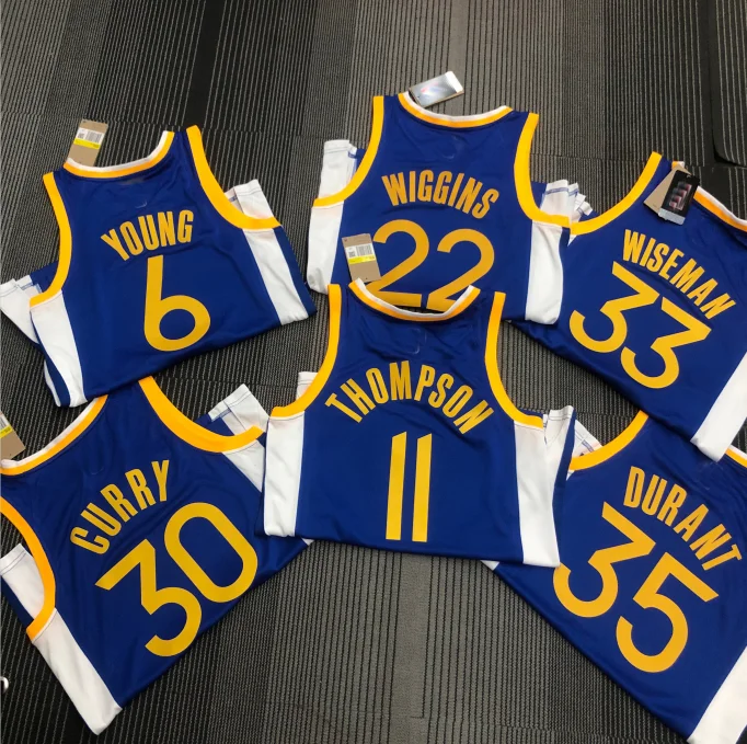 New season  Chrome  diamond  logo and Sponsor patch  32 team Golden State basketball  Warriors  jersey