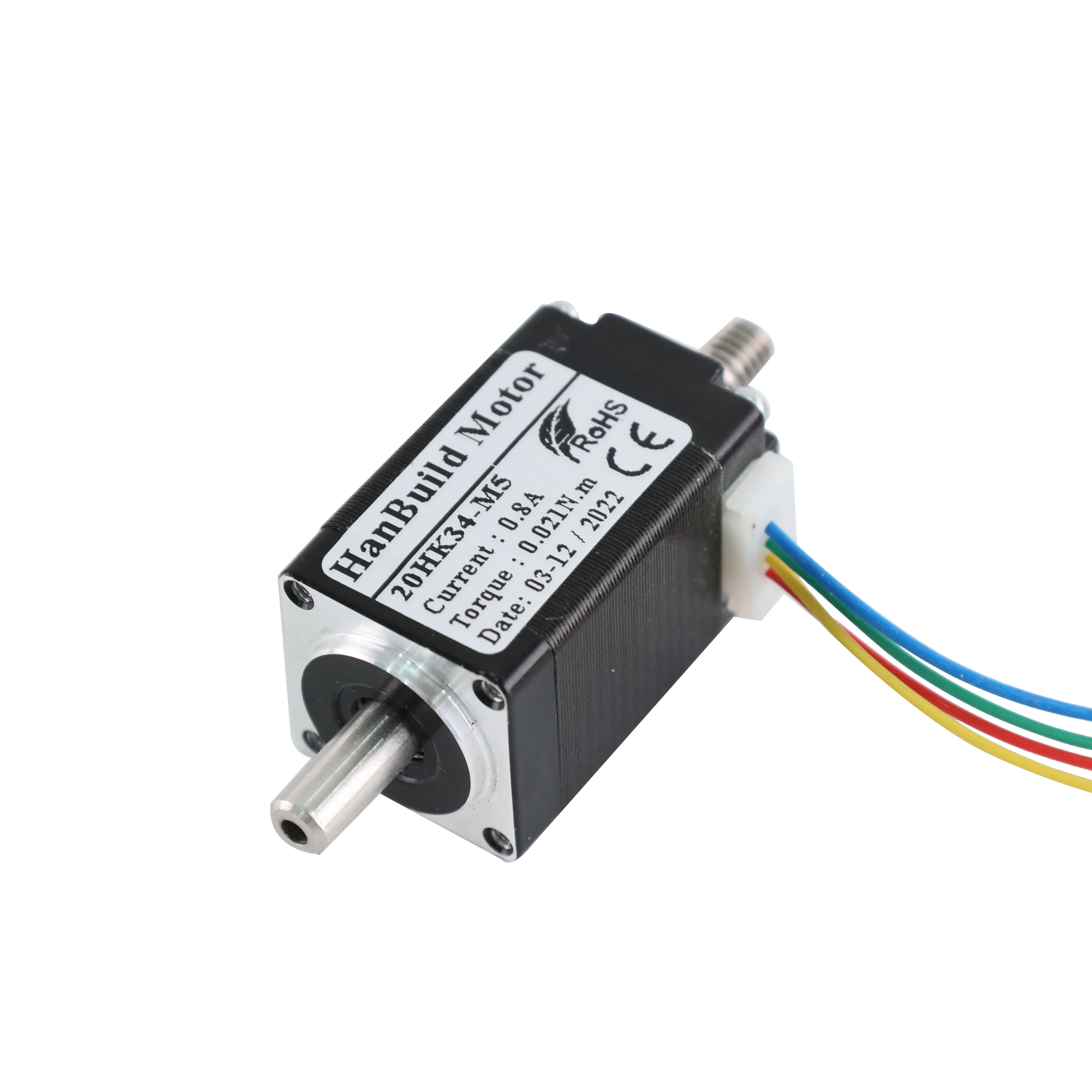 HanBuild  20HK34-M5  mini motor 34mm 0.8A 0.02N.m High Torque for Medical machinery accessories 20 Stepper motor nema 8