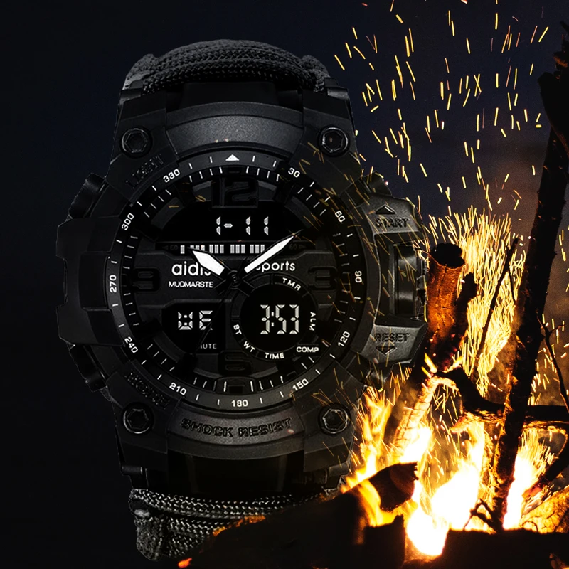 new pattern fashion Outdoor Luxury Watch Multifunctional Compass Digital Versatile Sports Watches
