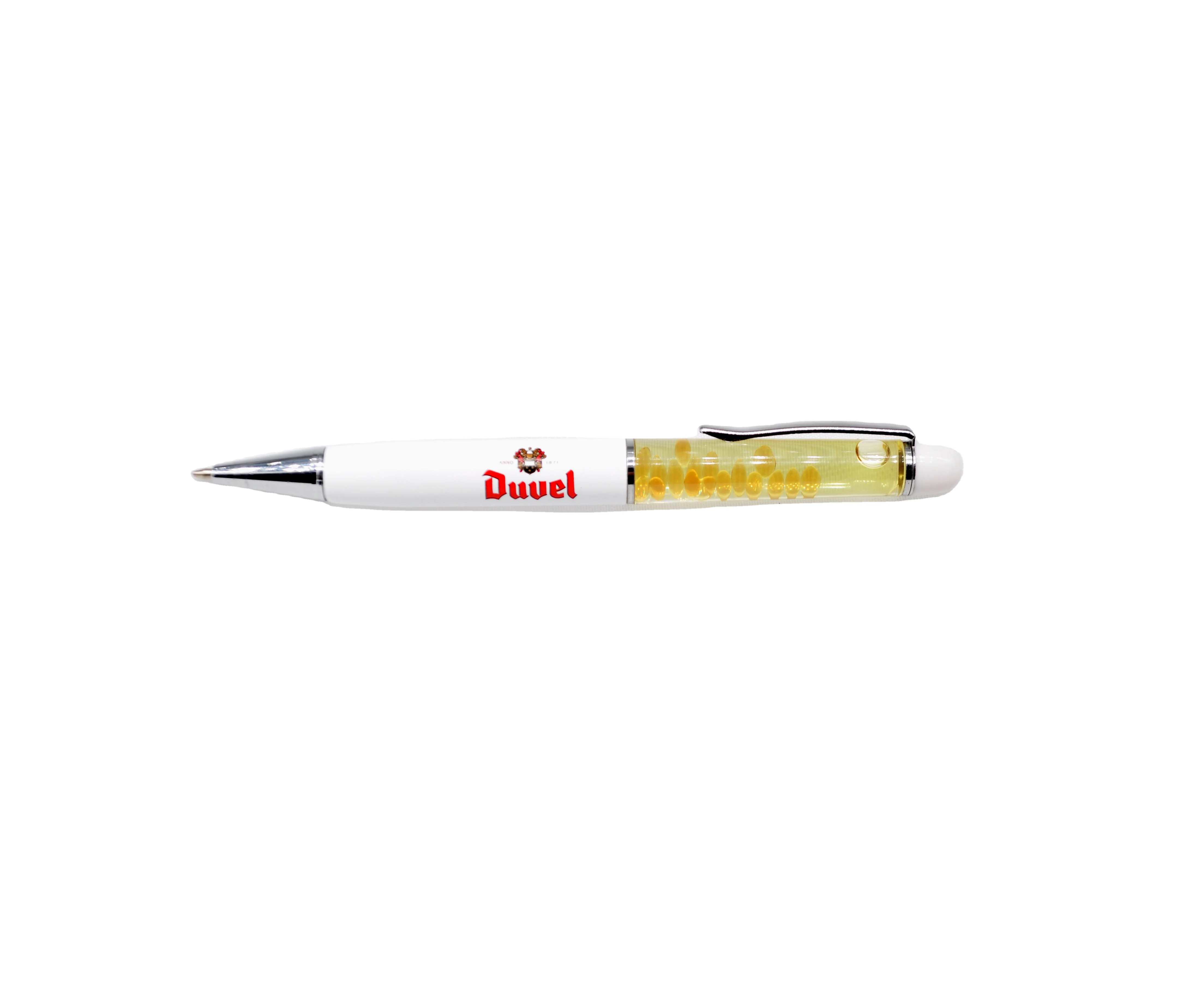 2021 new design glitter power shell crystal filled  oil pen