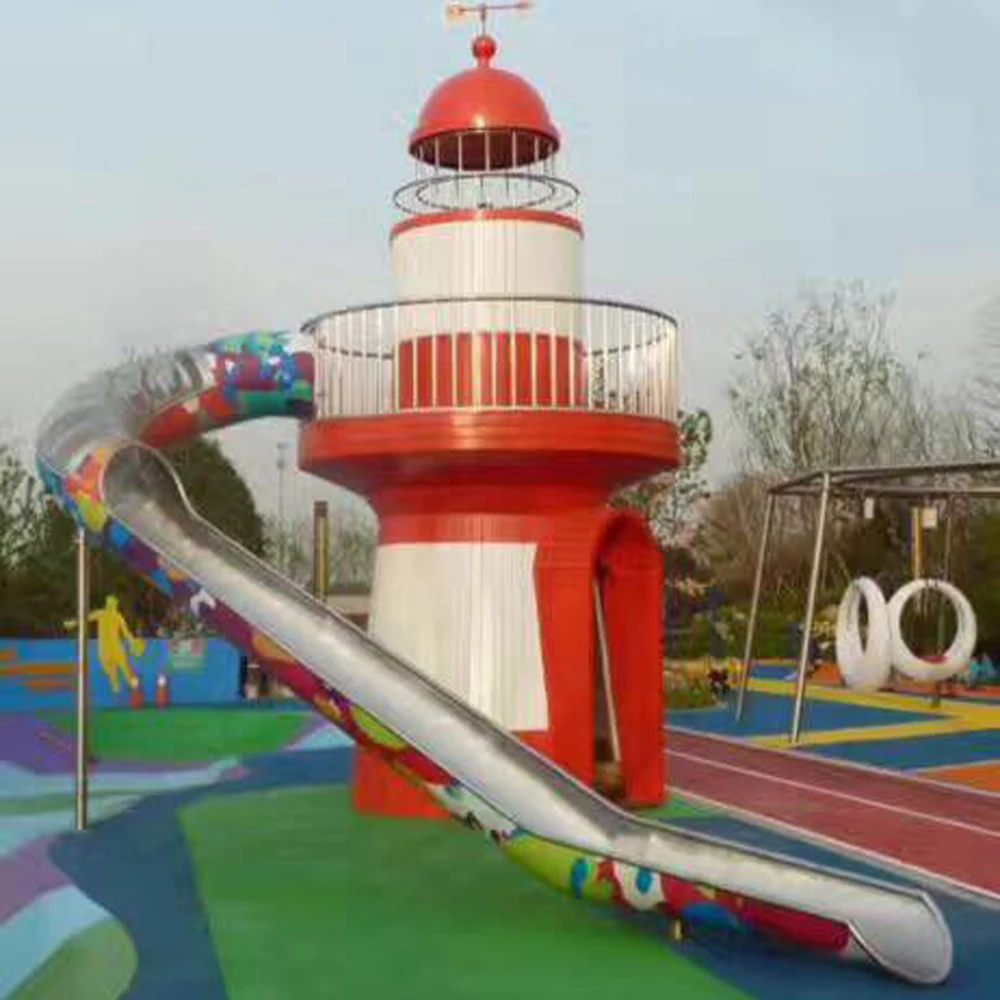 kids big animal kindergarten slides indoor outdoor stainless steel amusement playground playhouse for sale