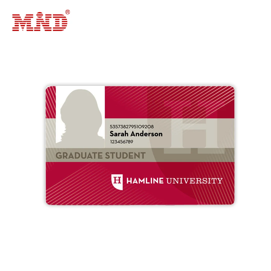 Plastic facebook id card / School student photo id card / Business employee id card