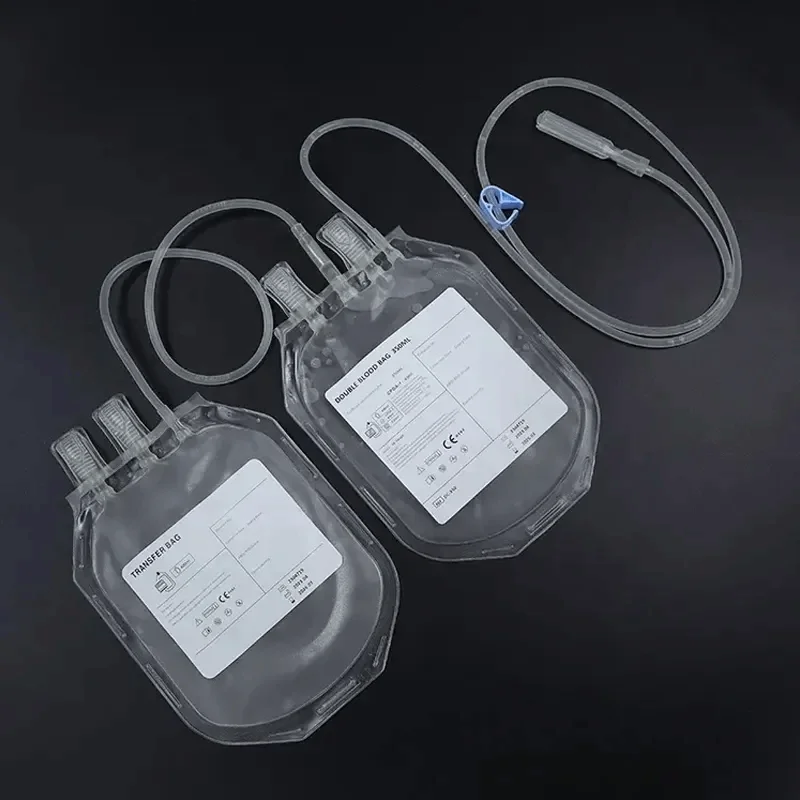 medical disposable Singe Double Triple Quadruple blood bags 250ml 450ml 500ml with CPDA-1