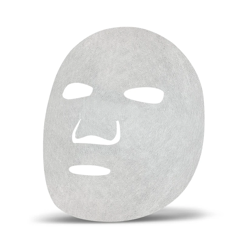 OEM  Invisible  Die-Cut 23gsm White Lyocell Viscose Spunlace Nonwoven Beauty Care Dry  Facial Mask Sheet