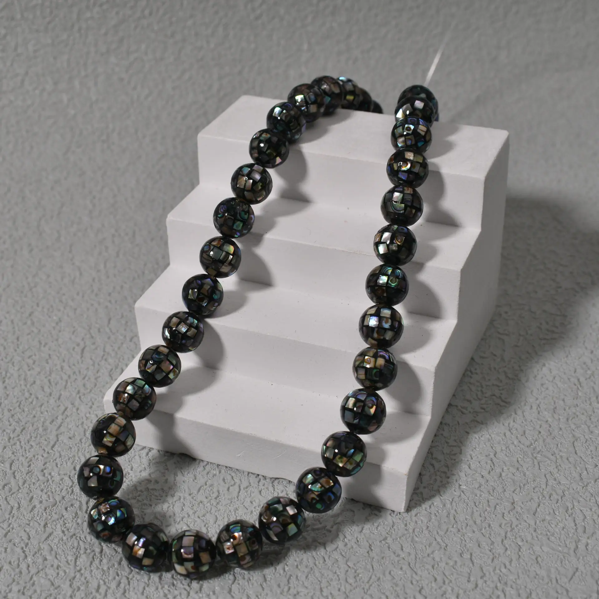 10mm natural freshwater Round beads Abalone beads loose shell Pearls diy handmade Accessory