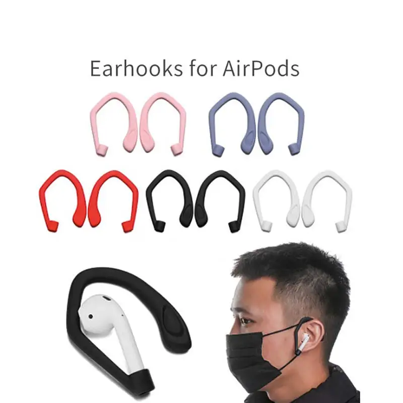 Washable Anti Slip Earphone Hook For Apple Airpod Silicone Earphone Hook For Airpods Pro 1 2 3 Wireless Hook Earphones