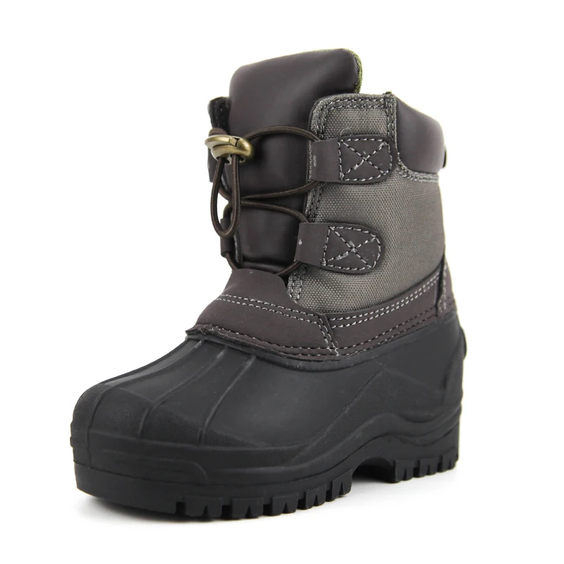 Уличные ботинки унисекс для детей модные сапоги водонепроницаемые утепленные утиные зимняя обувь