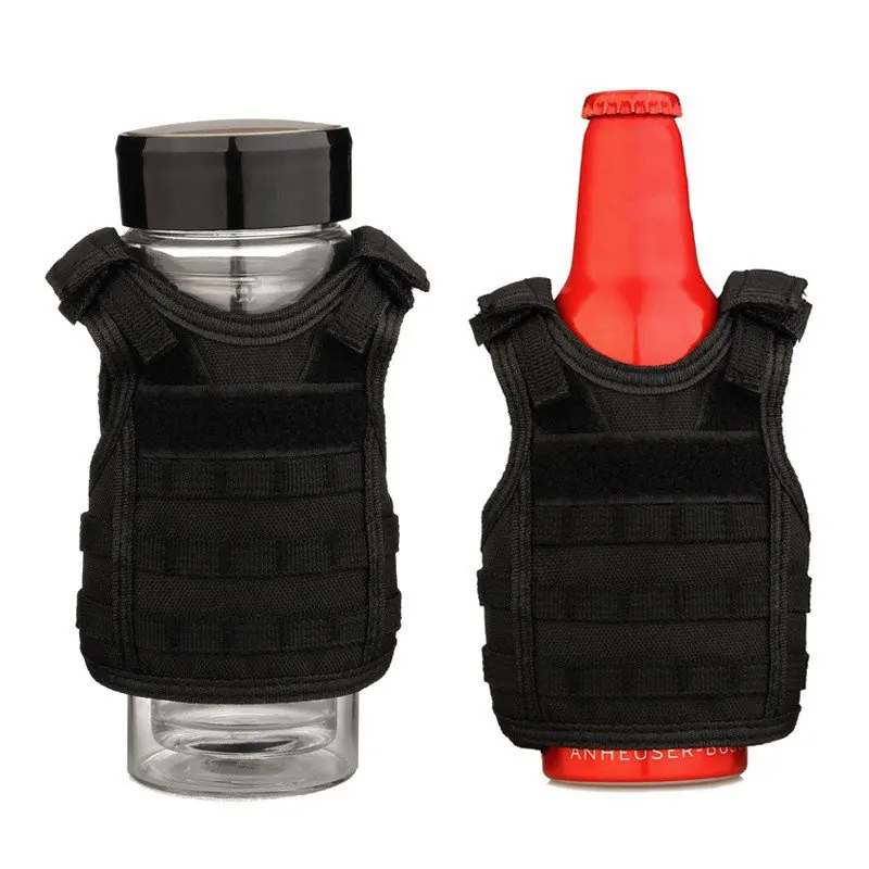 Camping Mini Beverage Cooler Adjustable Detachable Tactical Vest Beer Vest