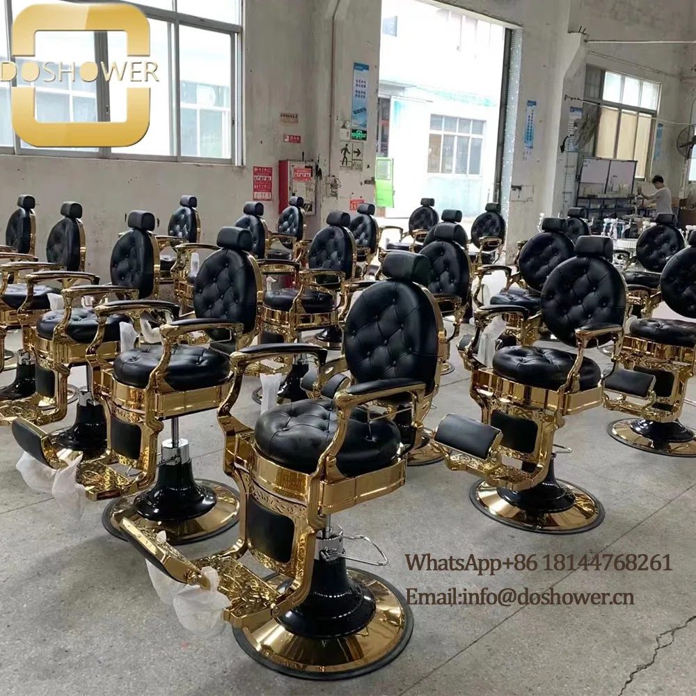 Wholesale salon hair barber chair factory for classic style hairdressing chair of vintage barber shop chair