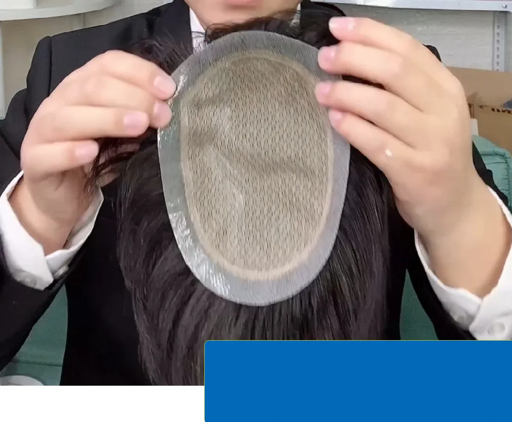 ZP LONGFOR Invisible Balding Hair Patch for Men High Quality Practical Real Human Hair Wigs Brazilian Hair