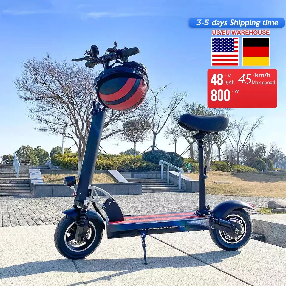 EU USA Warehouse 10inch Tire Kick Adult E Scooter Better Than G30 MAX Electric Scooter With 800W Motor Max Speed 45KMH