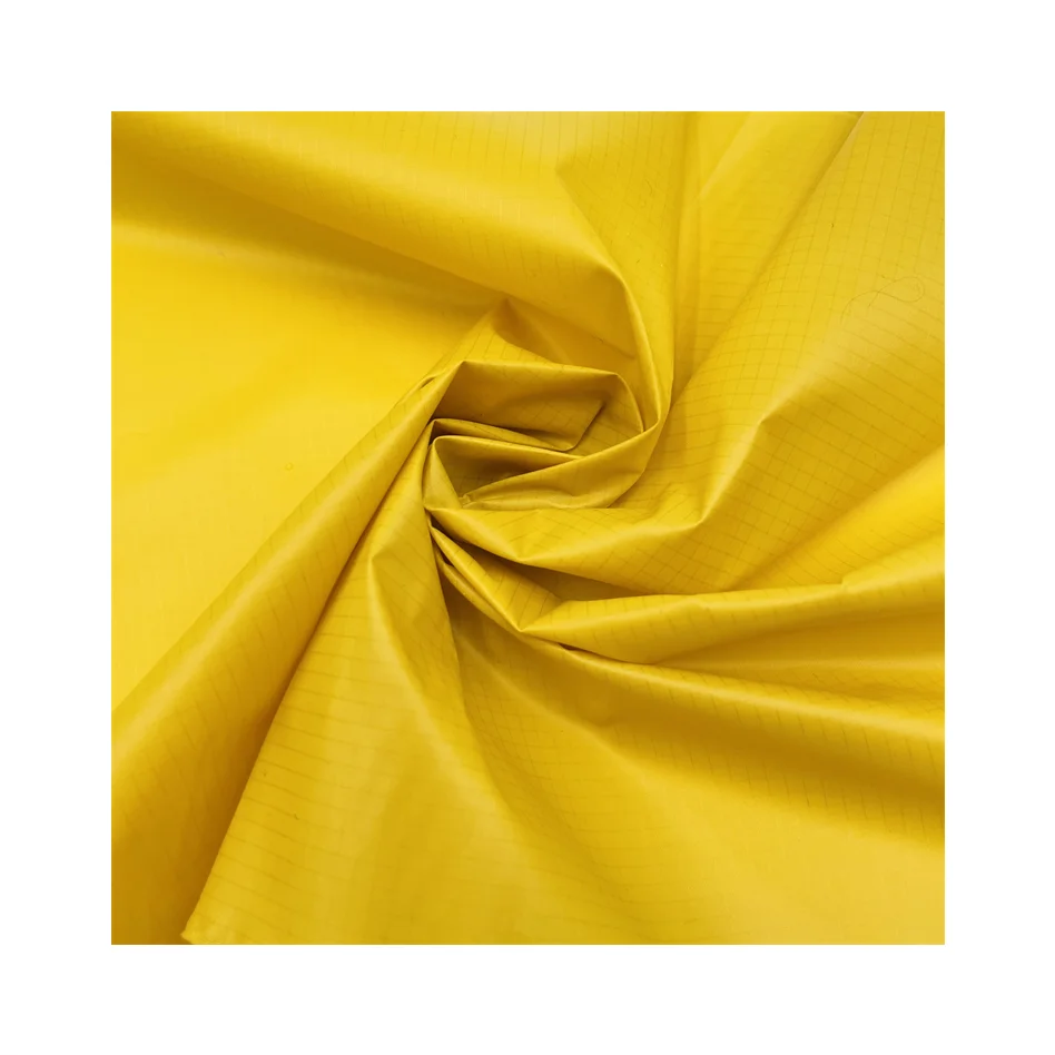 semi-dull nylon taffeta check fabric for jacket shell sun-proof clothing and lining fabric