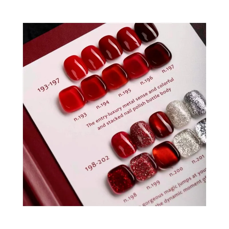 Новый набор 20 видов цветов ладай высококачественный Гель-лак для ногтей оптовая продажа УФ-Гель-лак прозрачный винный красный лак 15 мл
