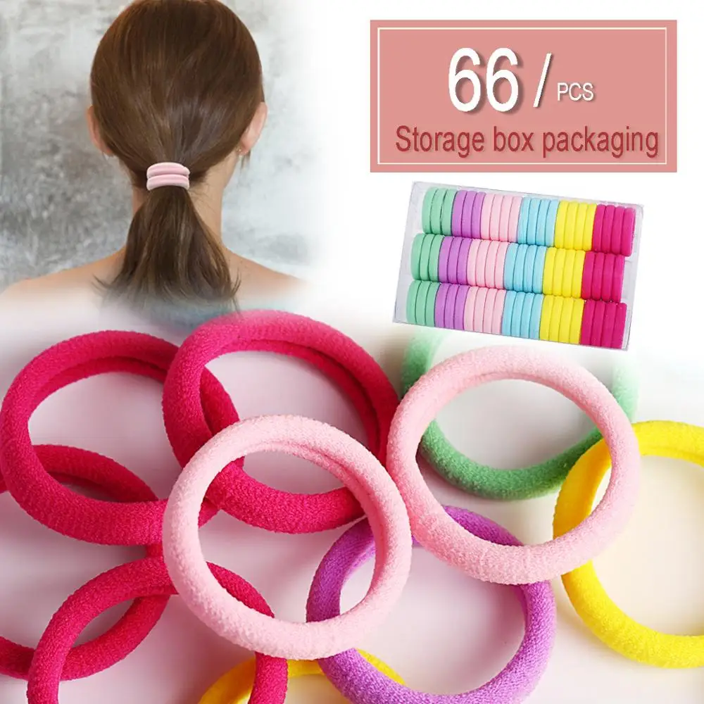 VRIUA 100 pcs/lot Kids Elastic Hair Bands Girls Children Hair Accessories Scrunchy Headbands Rubber Band Hair Rope