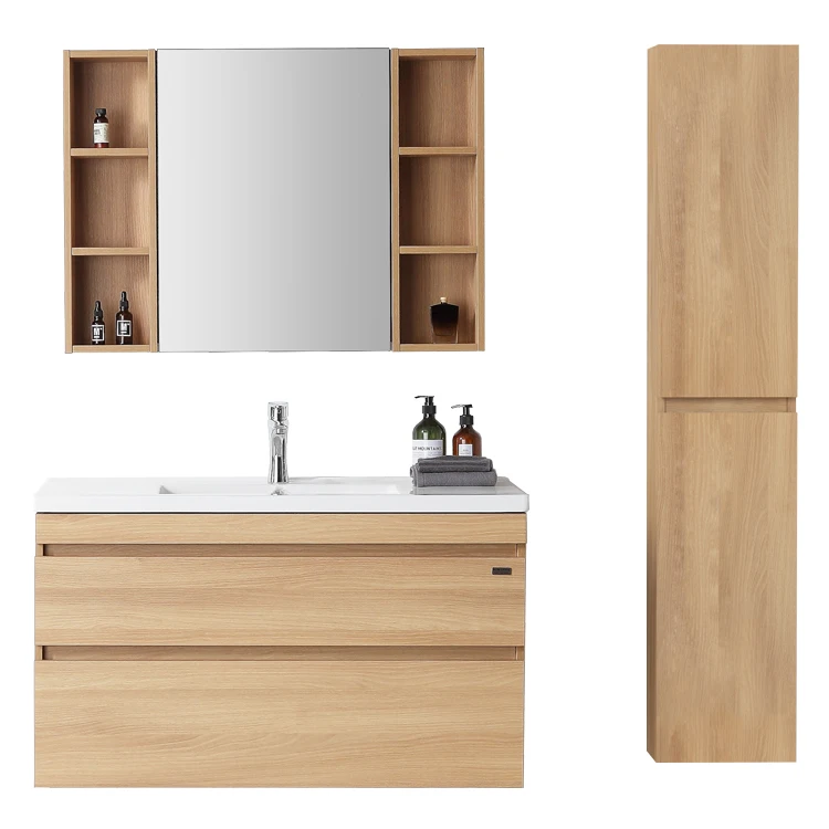 new model 35.5 inch bathroom vanity with big size medicine cabinet