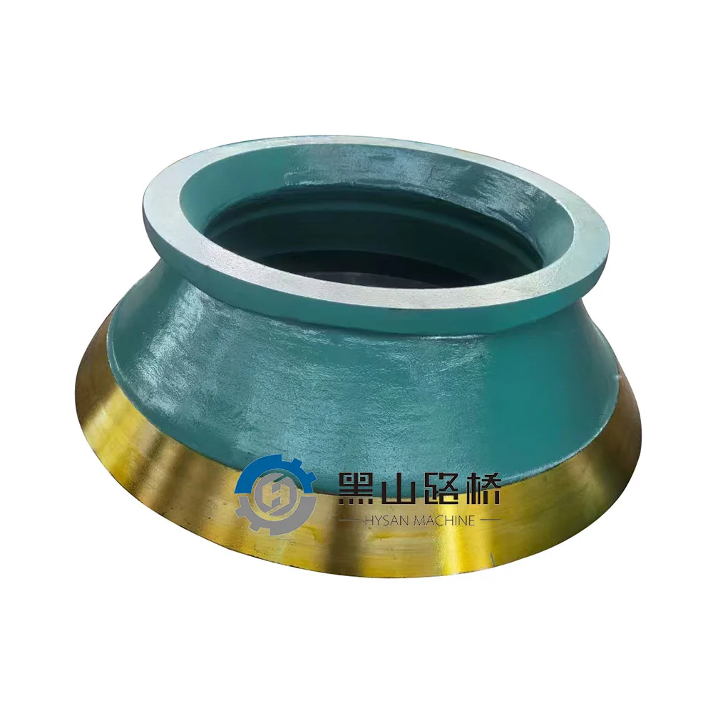 Mining OEM rock cone crusher concave and mantle bowl liner supplier mn13cr2 spare parts for cone crusher