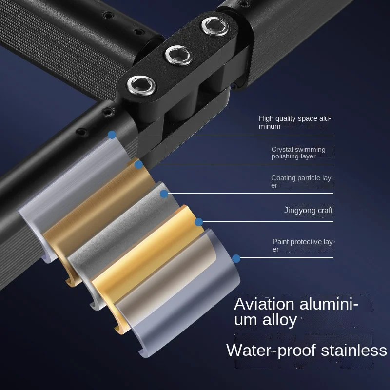 Складная настенная Выдвижная телескопическая сушилка для одежды из нержавеющей стали для балкона