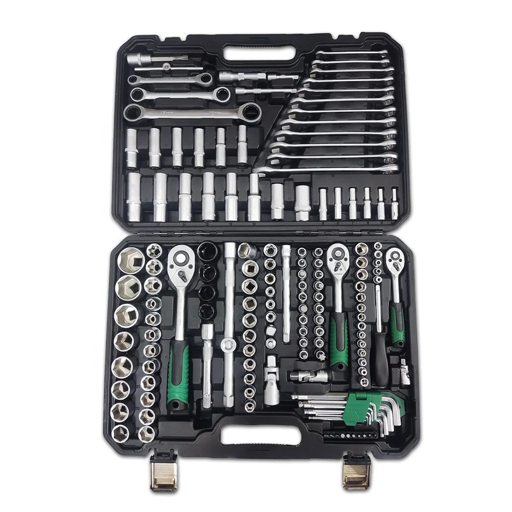 Cheap price 151 pcs socket wrench set vehicle hardware tools with mat finished surface