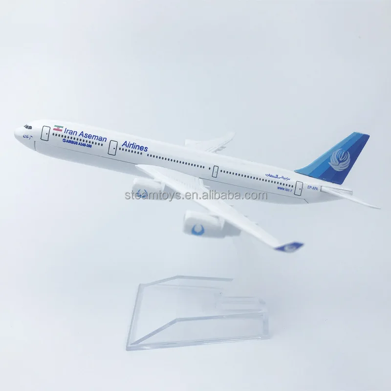 OEM 16CM Metal Plane Model Airbus A340 Plane Model Boeing 340 Zinc Alloy Diecast Toys Accept Custom Logo