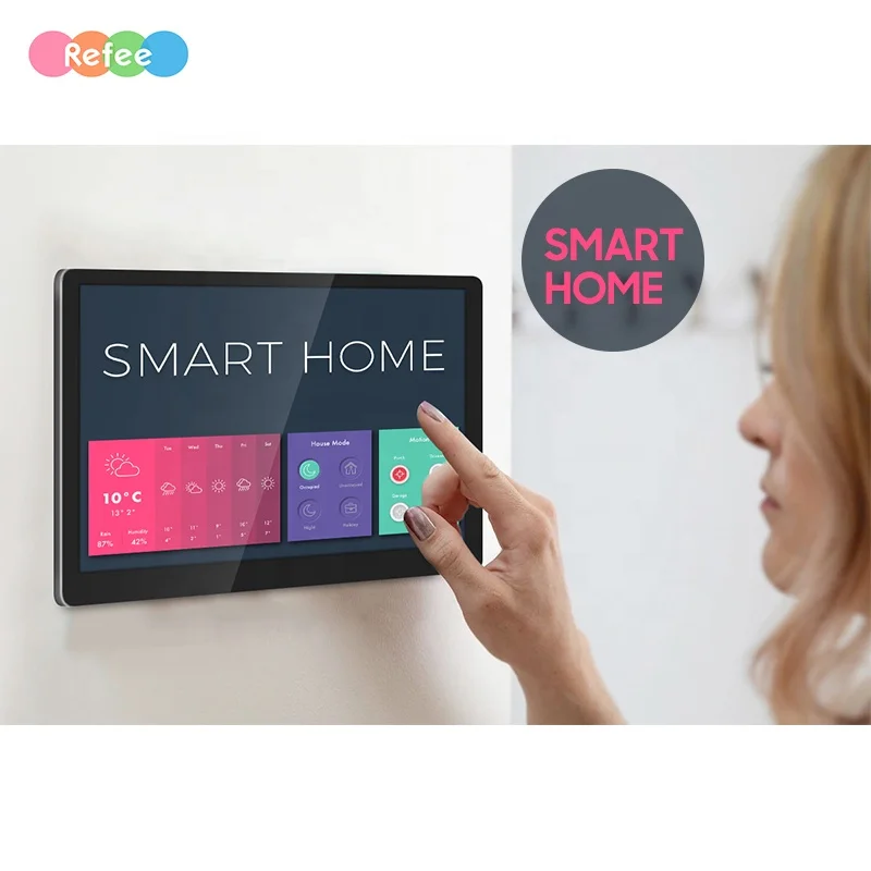 Refee емкостный 15-дюймовая Wifi Android дистанционное управление интерактивный монитор умный дом консоли сенсорный ЖК-экран дисплей