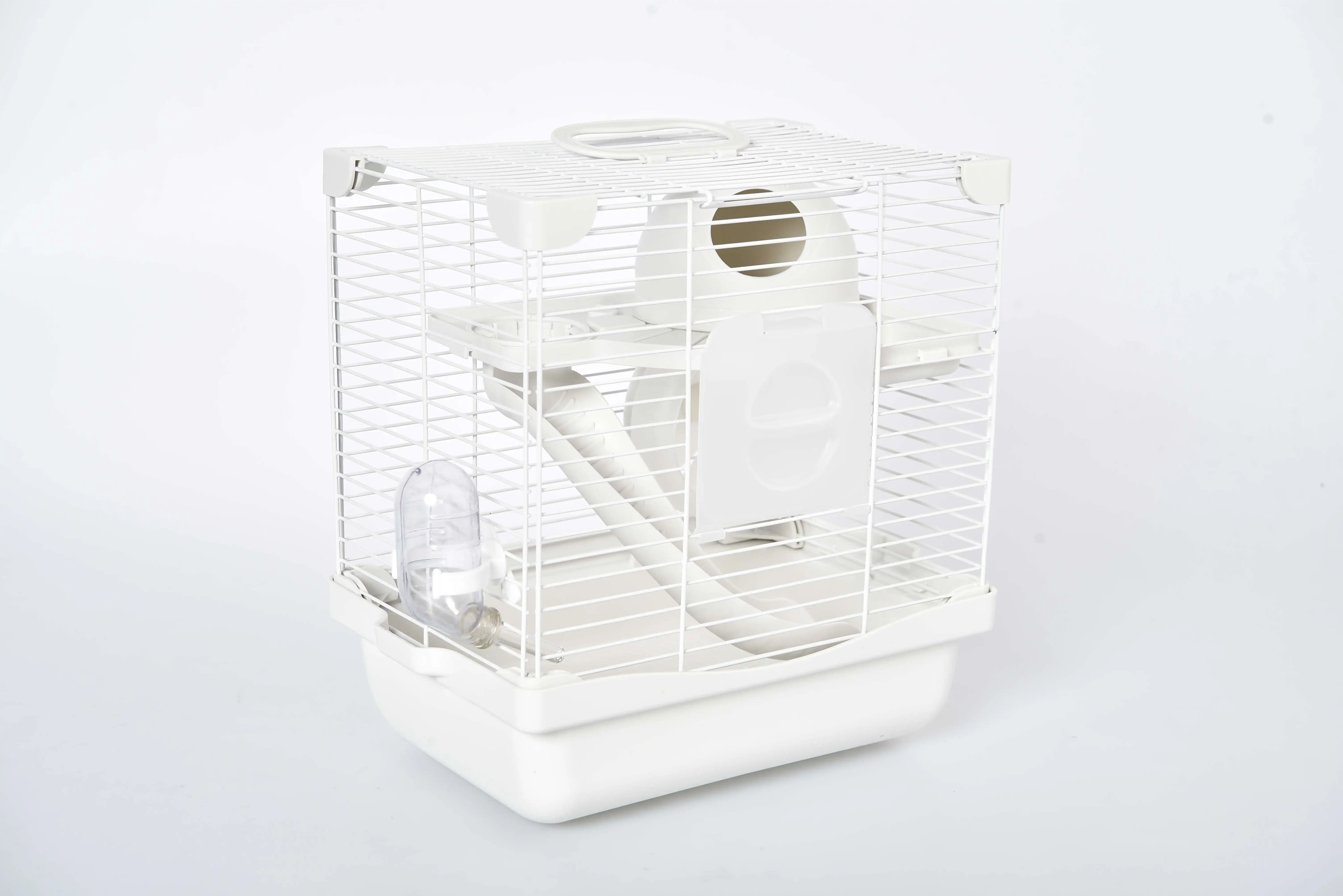 ABC PET Multifunctional Portable White Metal Pet House Hamster Cage